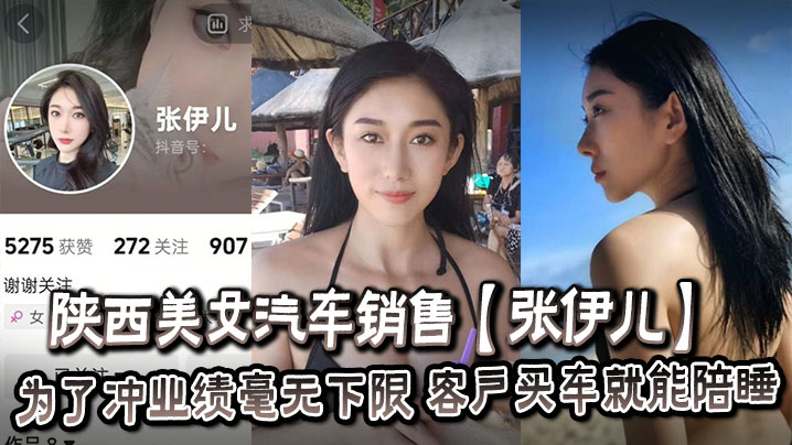 VVK-346 陕西美女汽车销售张伊儿为了冲业绩毫无下限客户买车就能陪睡