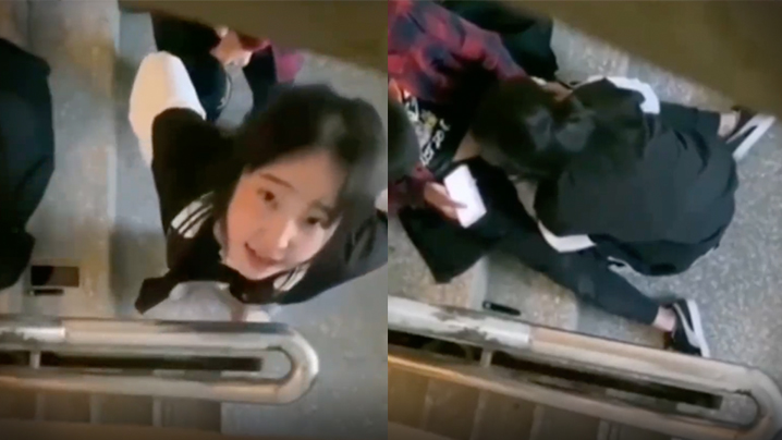 ERB-858 高中生泄密流出高中生情侣在学校楼梯间激情做爱被偷拍上传到网上了