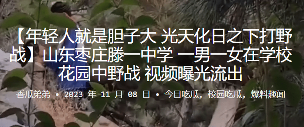 DGI-302 山东枣庄滕一中学一男一女在学校花园中野战视频曝光流出