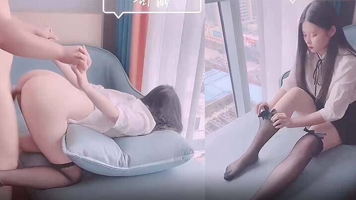 KNFC-219 反差学妹司雨黑丝足交肛塞加持前后夹击窗前性爱玉手2_0攻速榨精爆射