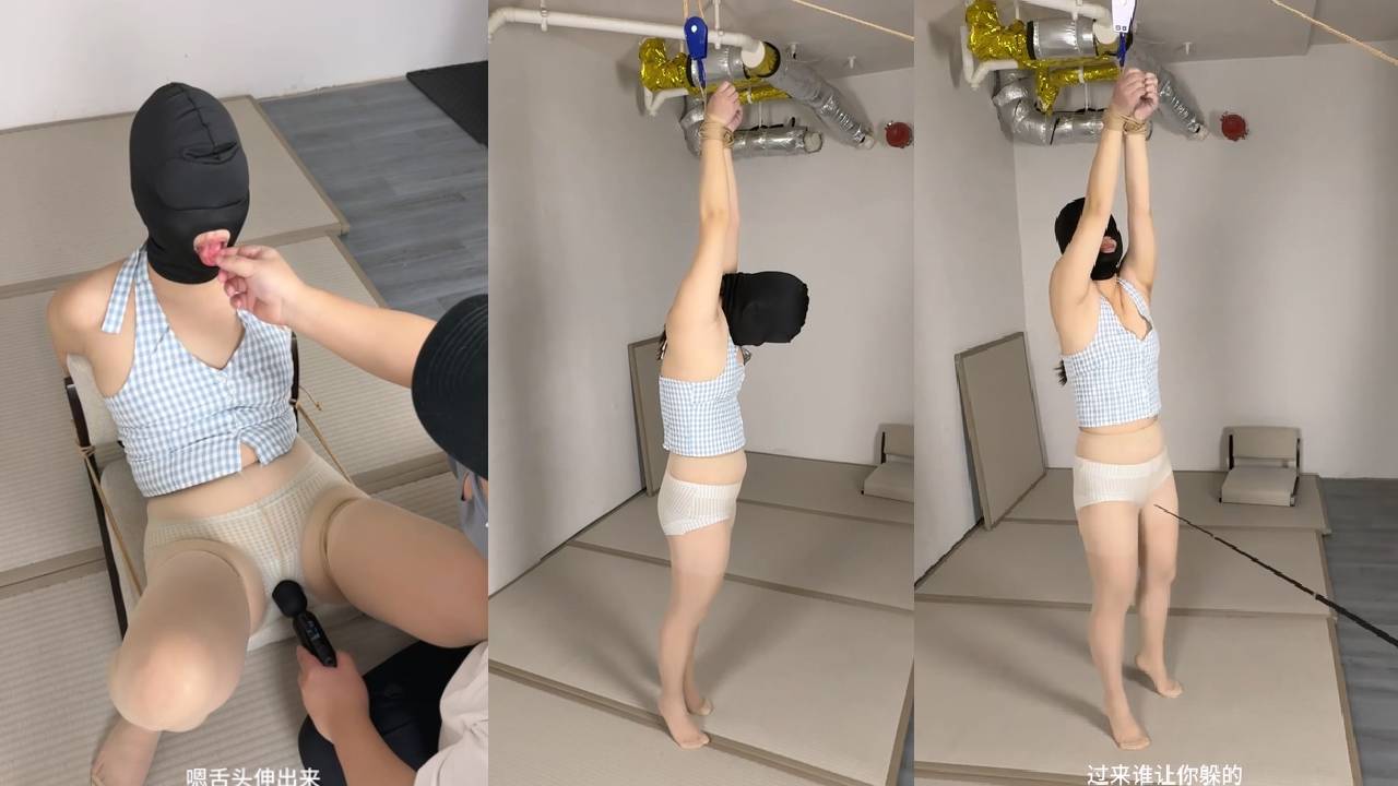 【SM重味】美少女用道具扩肛让你看个够