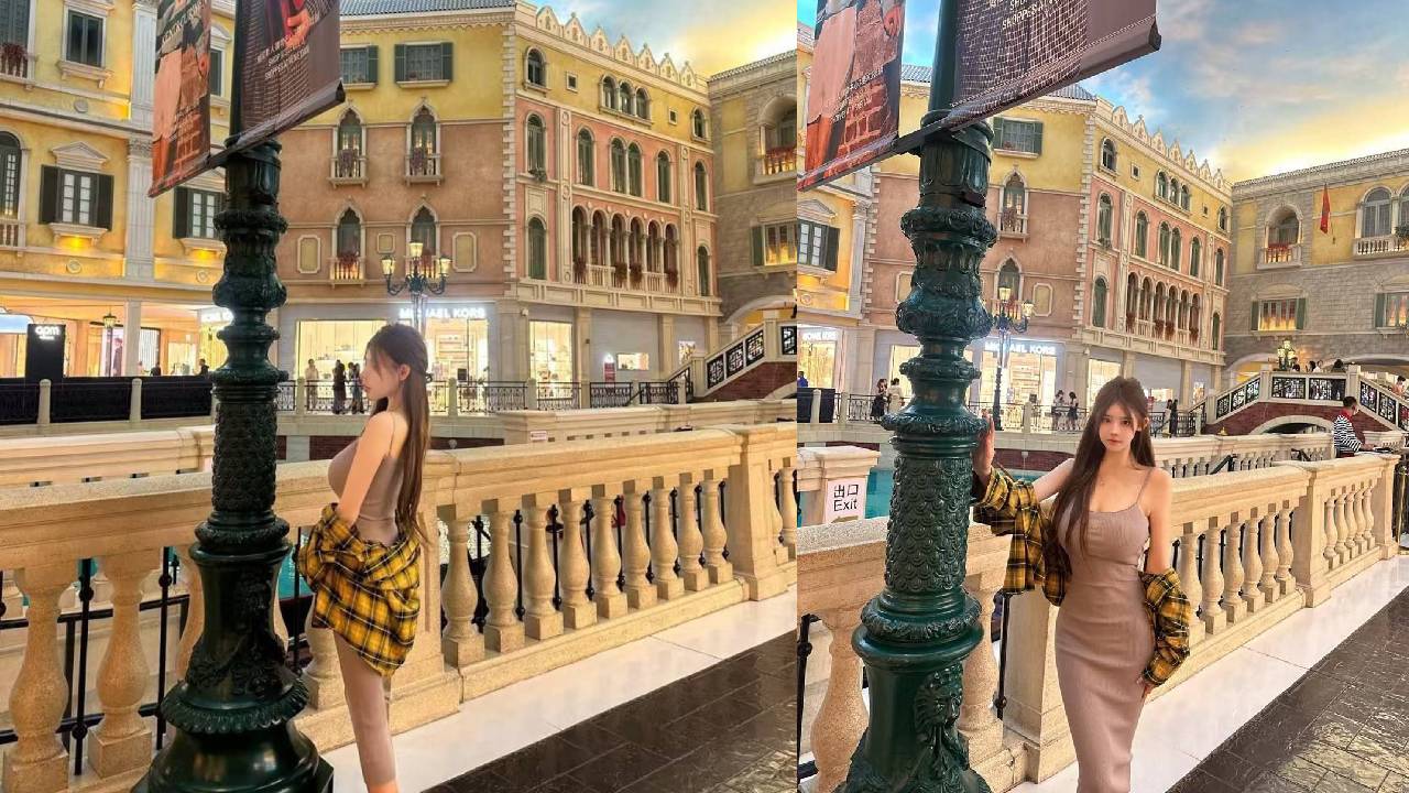 【反差母狗】你的女神，榜一的精盆，大哥对着母狗的阿黑颜照疯狂后入，母狗对着自己的擦边视频助兴，操到白浆