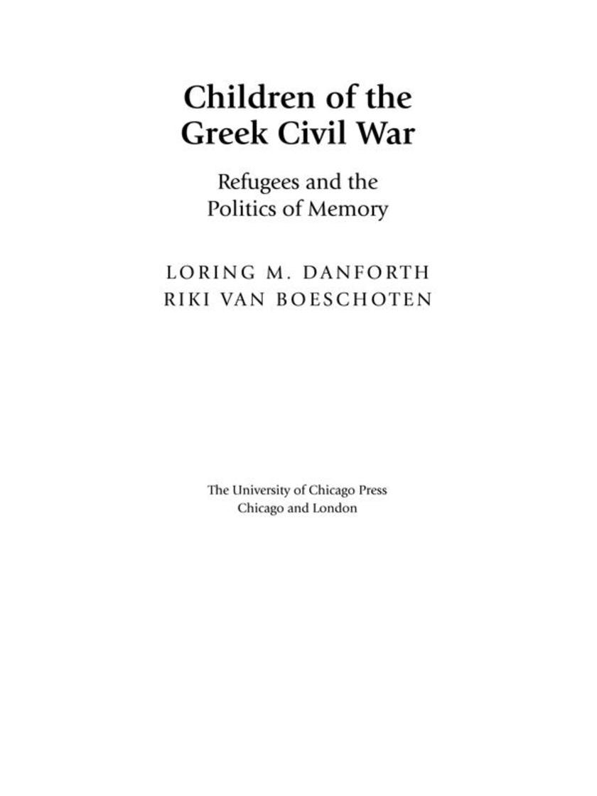 Children of the Greek Civil War