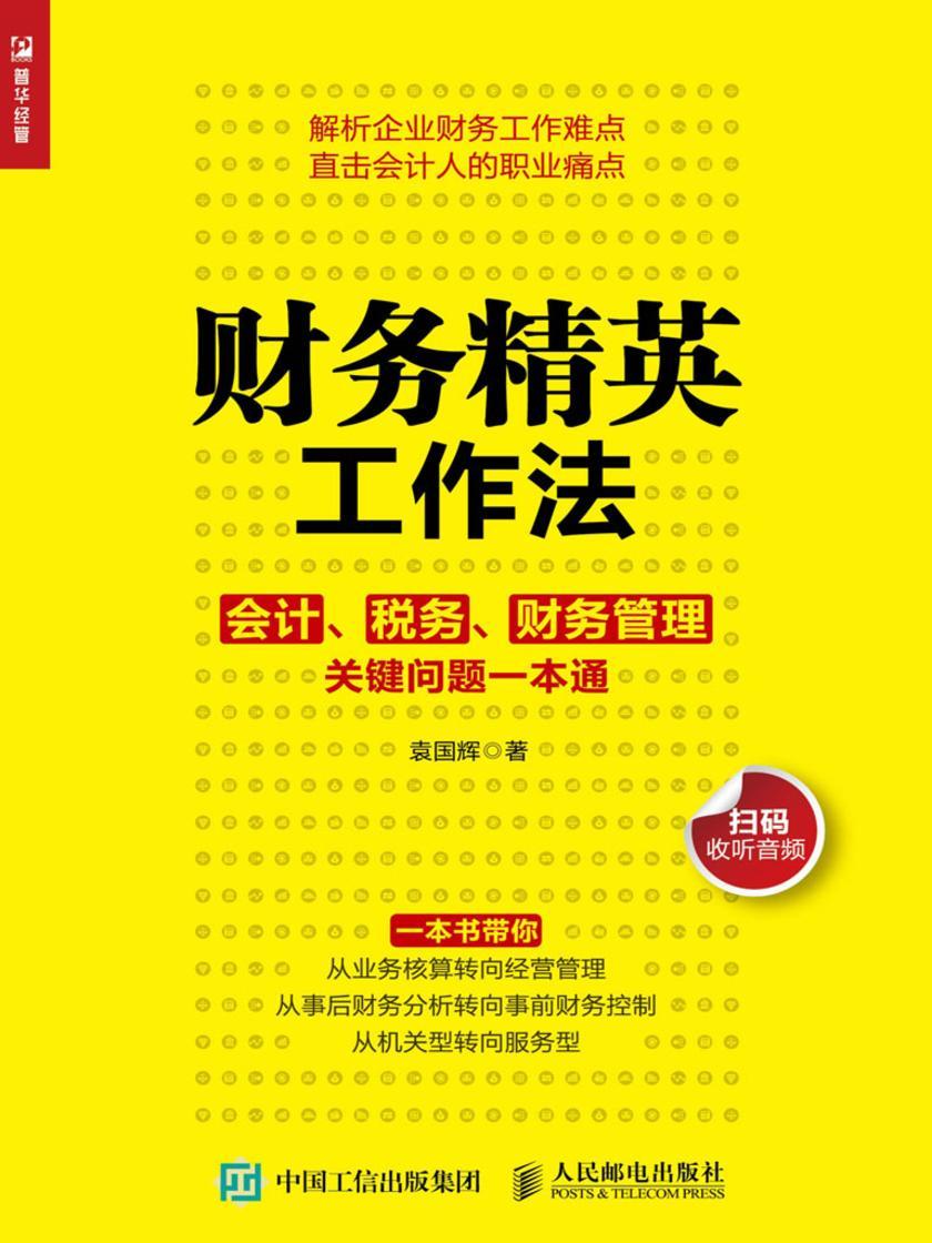 财务精英工作法——会计、税务、财务管理关键问题一本通