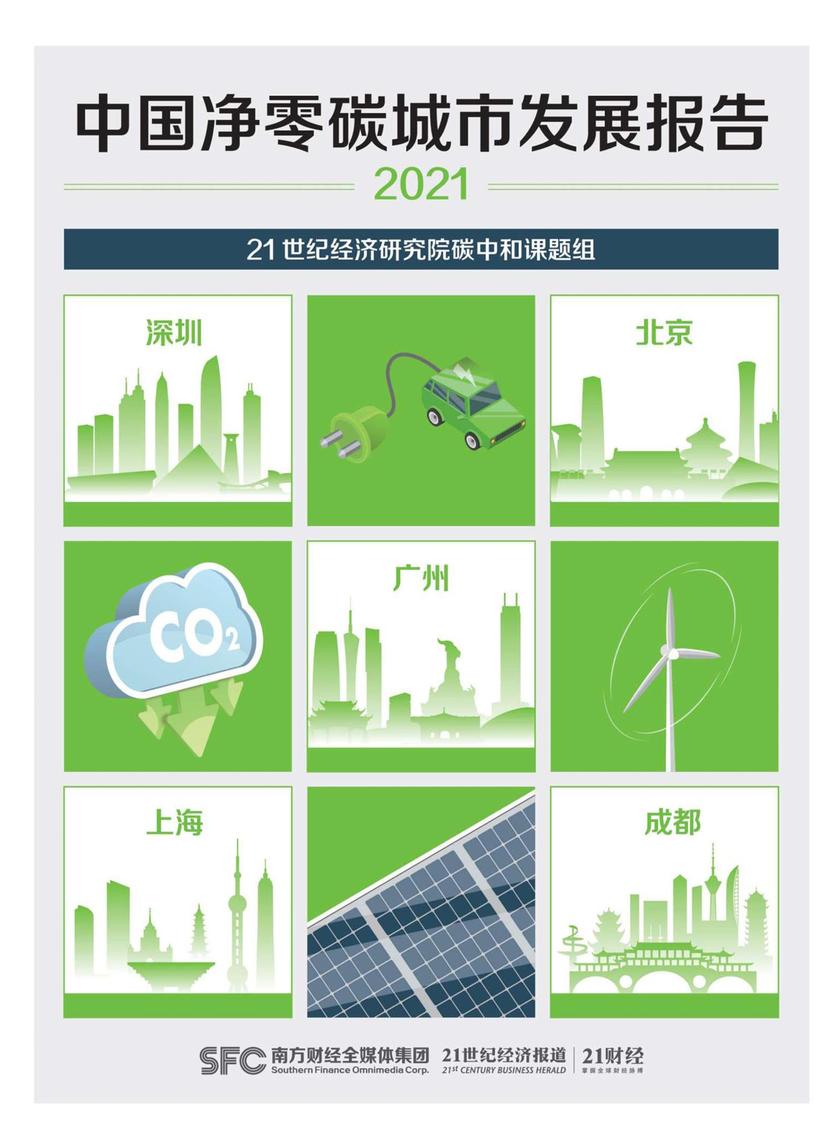 中国净零碳城市发展报告(2021)(《21世纪经济报道》深度观察)