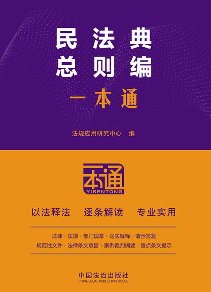 民法典总则编一本通(第10版)
