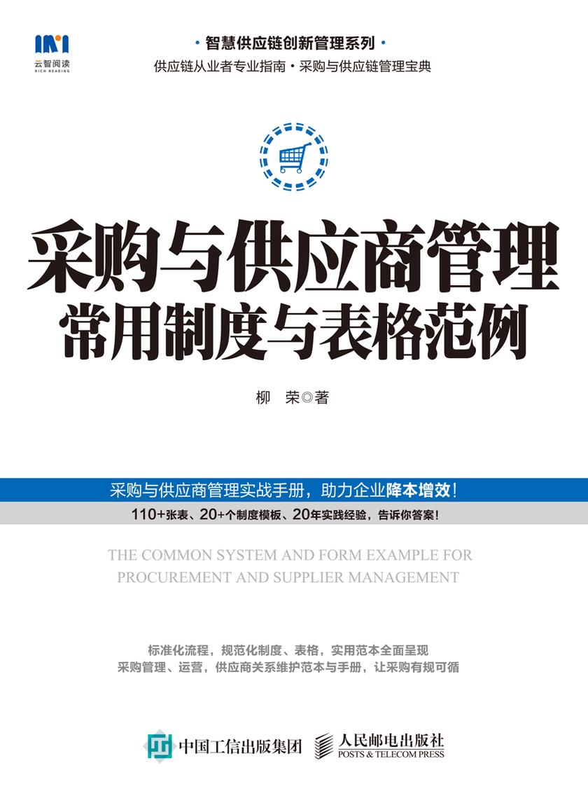 采购与供应商管理常用制度与表格范例