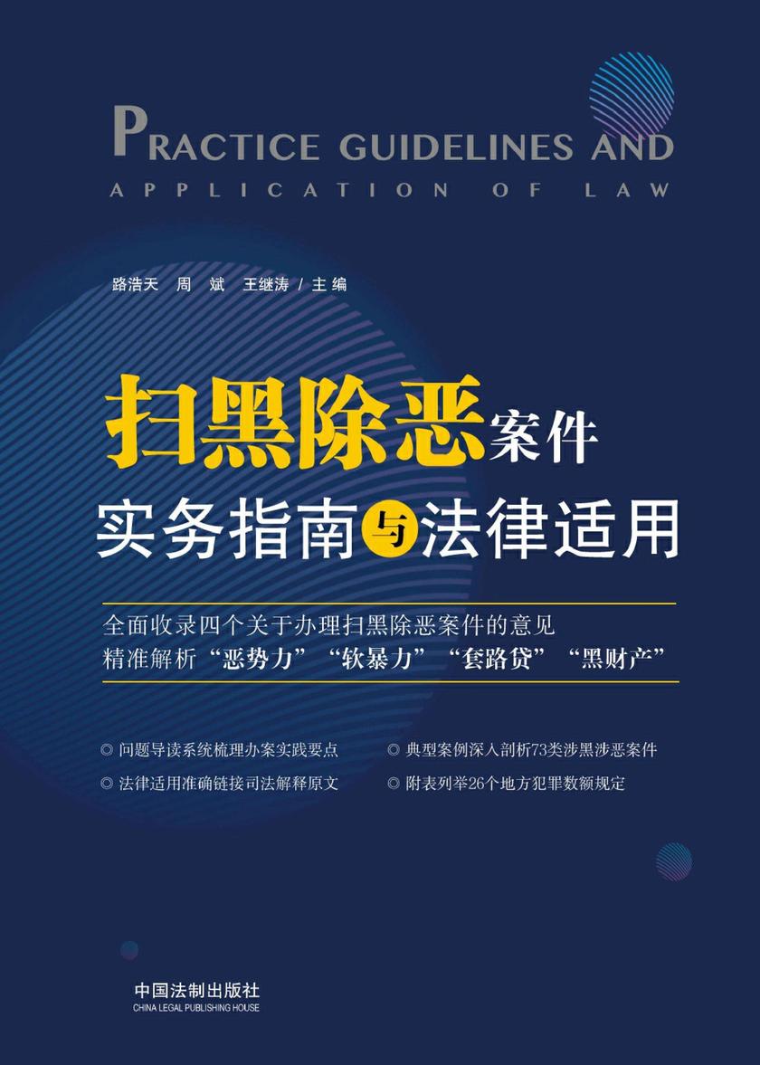扫黑除恶案件实务指南与法律适用