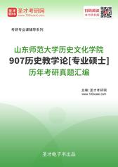 山东师范大学历史文化学院907历史教学论[专业硕士]历年考研真题汇编