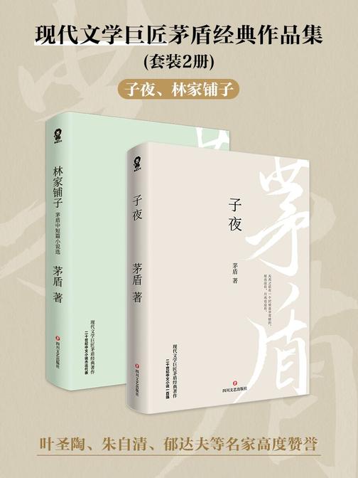 茅盾经典作品集套装2册:子夜+林家铺子