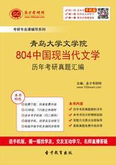 青岛大学文学院804中国现当代文学历年考研真题汇编