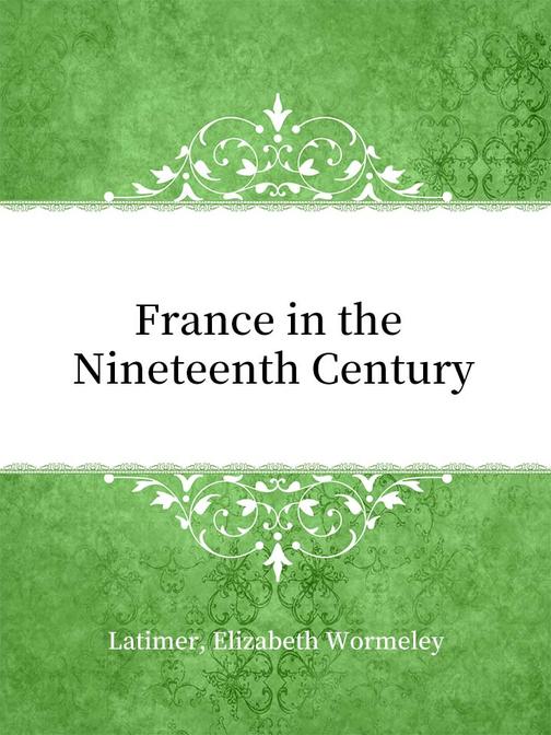 France in the Nineteenth Century