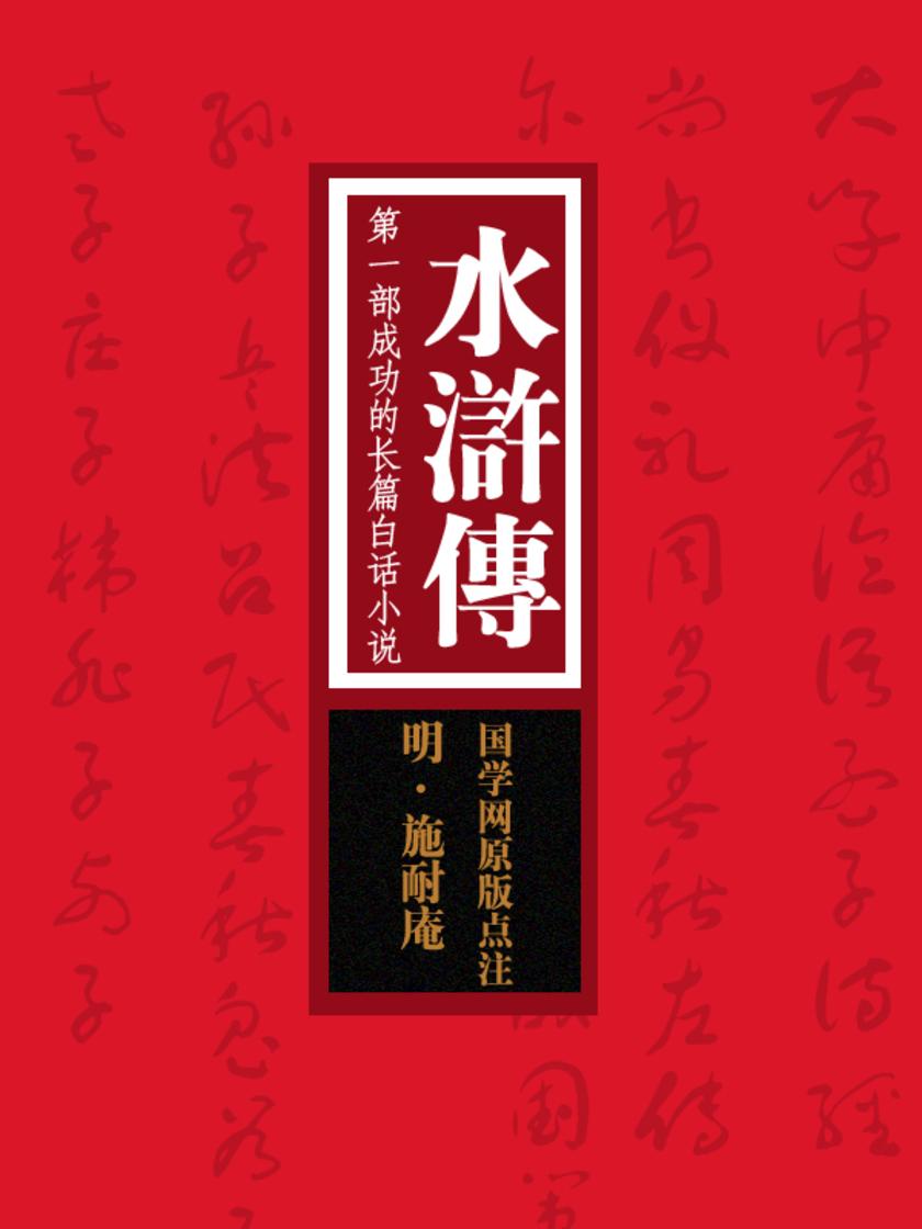 水浒传：第一部成功的长篇白话小说(国学网原版点注)