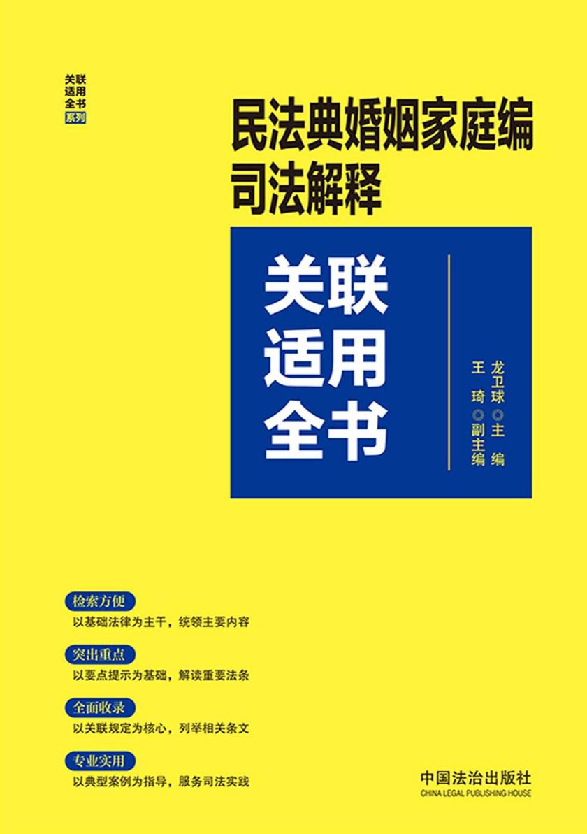 民法典婚姻家庭编司法解释关联适用全书