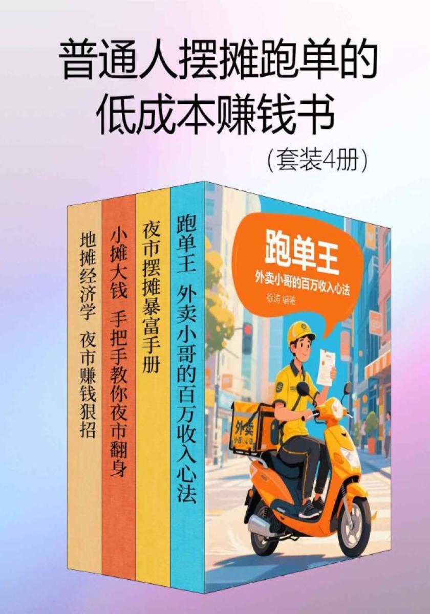 普通人摆摊跑单的低成本赚钱书（套装4册）