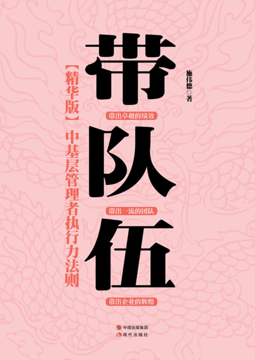 带队伍：中基层管理者执行力法则