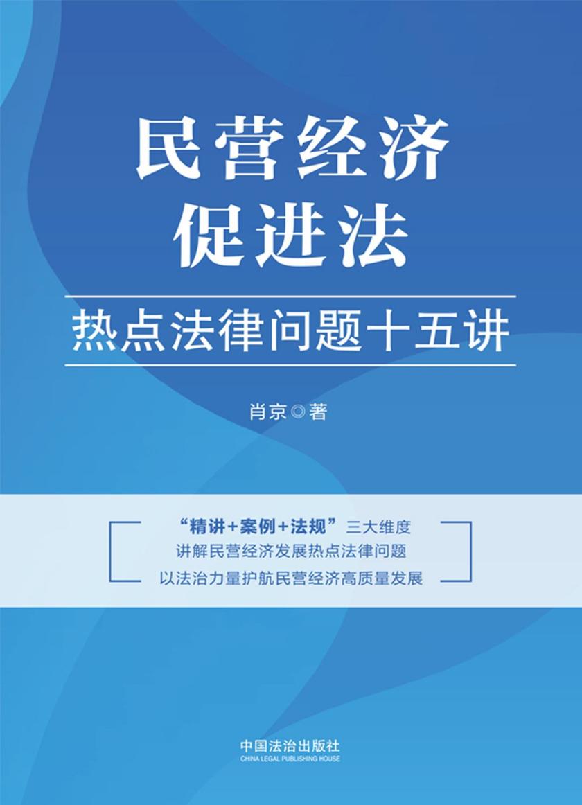 民营经济促进法热点法律问题十五讲