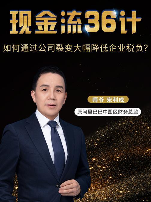 第24集 如何通过公司裂变大幅降低企业税负?(此商品为视频课程)