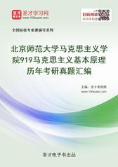 北京师范大学马克思主义学院919马克思主义基本原理历年考研真题汇编