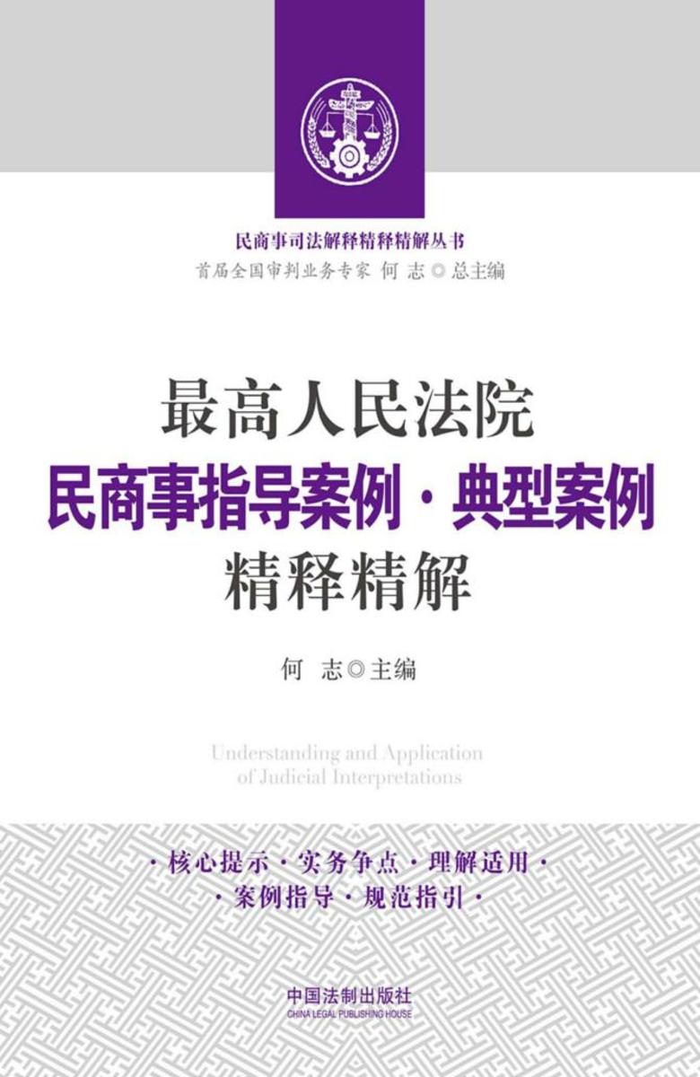 *高人民法院民商事指导案例:典型案例精释精解