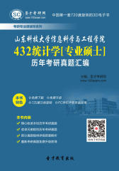 山东科技大学信息科学与工程学院432统计学[专业硕士]历年考研真题汇编