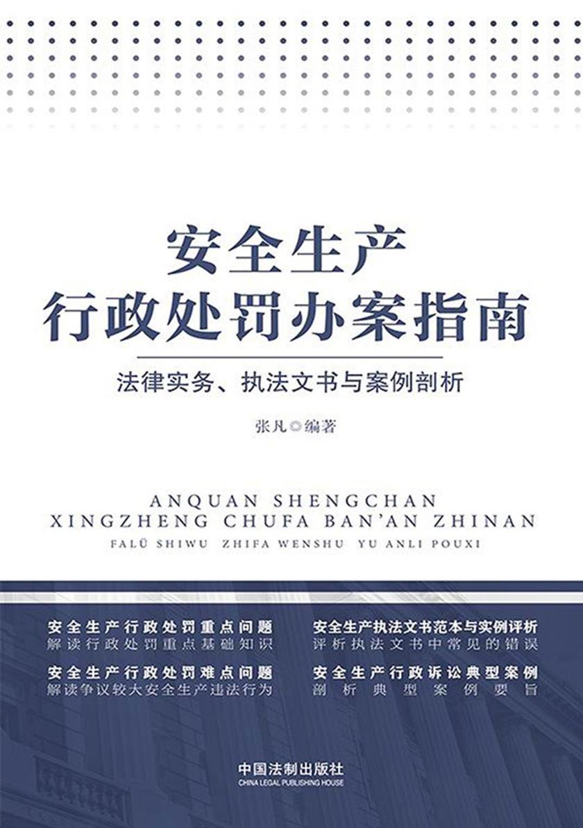 安全生产行政处罚办案指南:法律实务、执法文书与案例剖析
