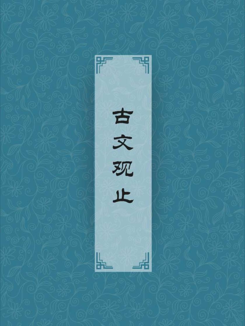 古文观止(文集所收录的文章代表文言文的最高水平)
