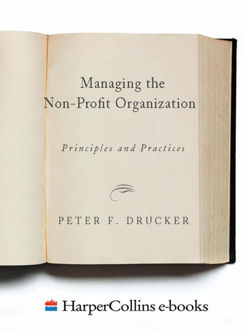 Managing the Non-Profit Organization