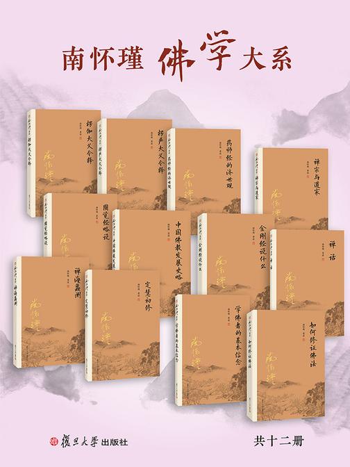南怀瑾佛学大系合集12册(金刚经说什么+禅宗与道家+中国佛教发展史略+禅海蠡测+禅话+楞严大义今释+楞伽大义今释+圆觉经略说+定慧初修+学佛者的基本信念+药师经