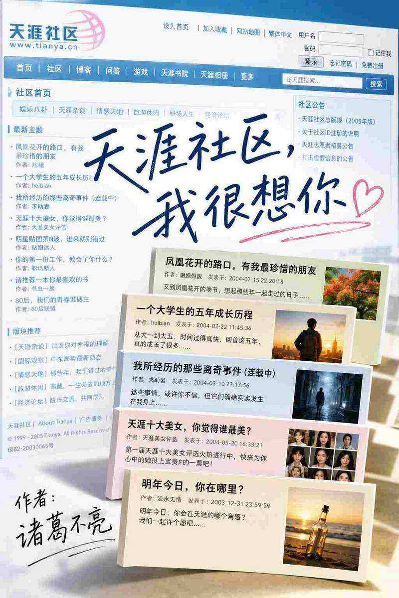 天涯社区,我很想你