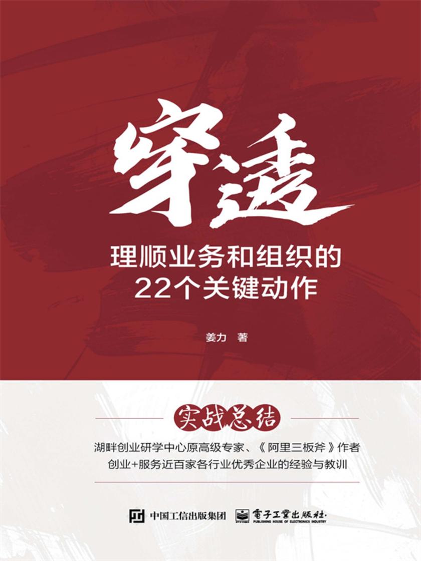 穿透:理顺业务和组织的22个关键动作