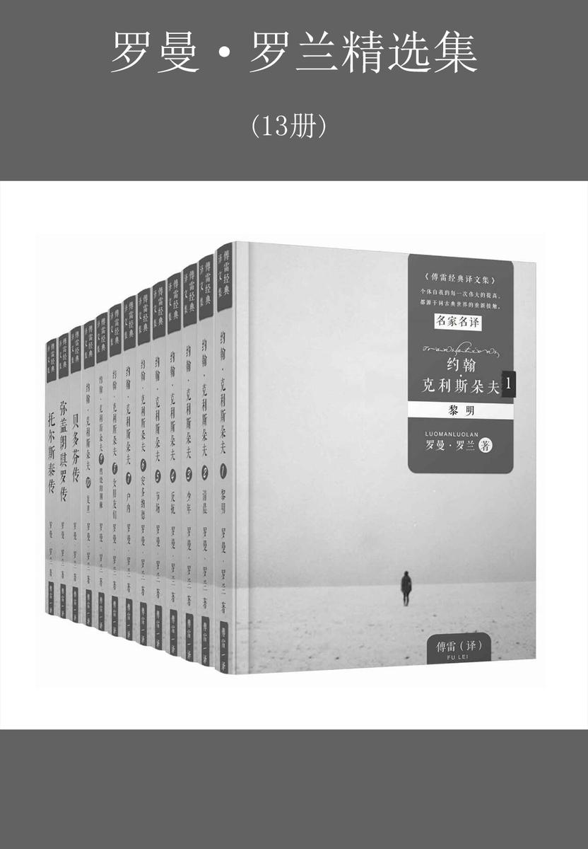 罗曼·罗兰精选集13册(傅雷经典译本，传记文学创始人代表作《约翰·克里斯多夫》《巨人三传》)