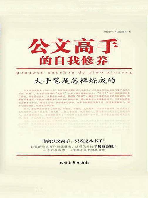 公文高手的自我修养：(练就公文高手的书！)