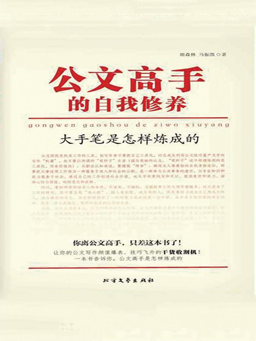 公文高手的自我修养：(练就公文高手的书！)