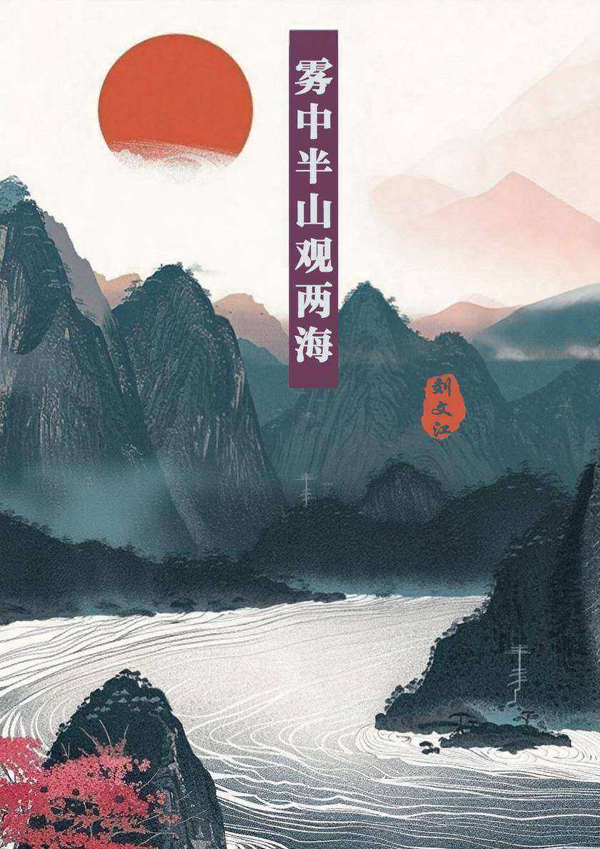 雾中半山观两海