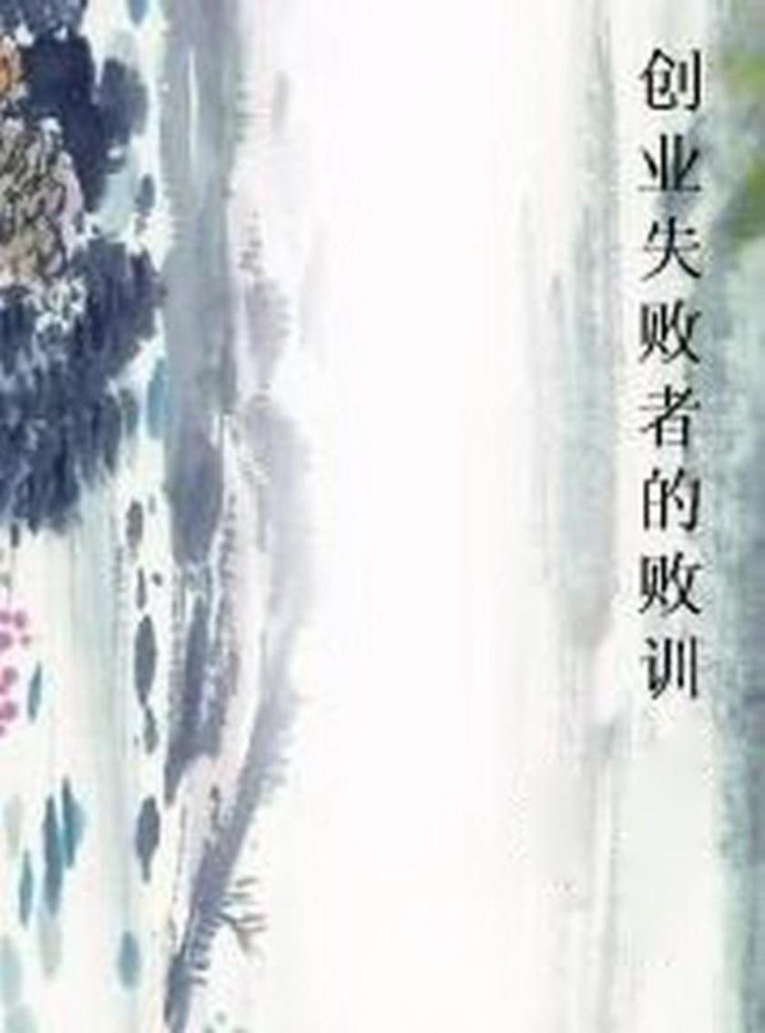 创业失败者的败训