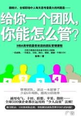给你一个团队，你能怎么管？