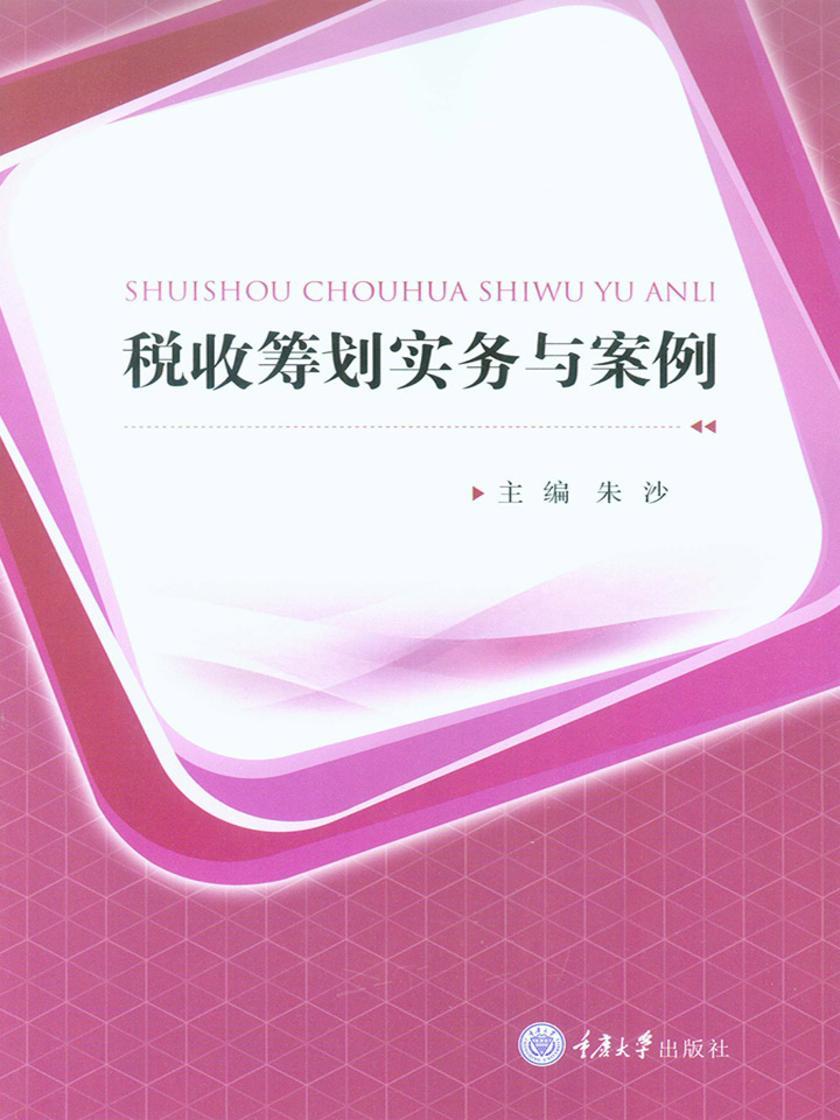 税收筹划实务与案例