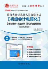 圣才学习网·2014年海南省会计从业资格考试《初级会计电算化》【教材精讲＋真题解析】讲义与视频课程【8小时高清视频】(仅适用PC阅读)