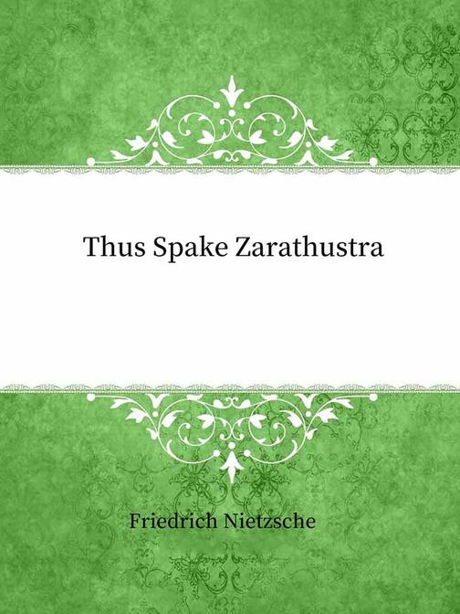 Thus Spake Zarathustra