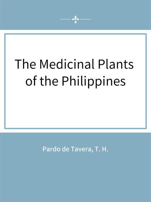 The Medicinal Plants of the Philippines