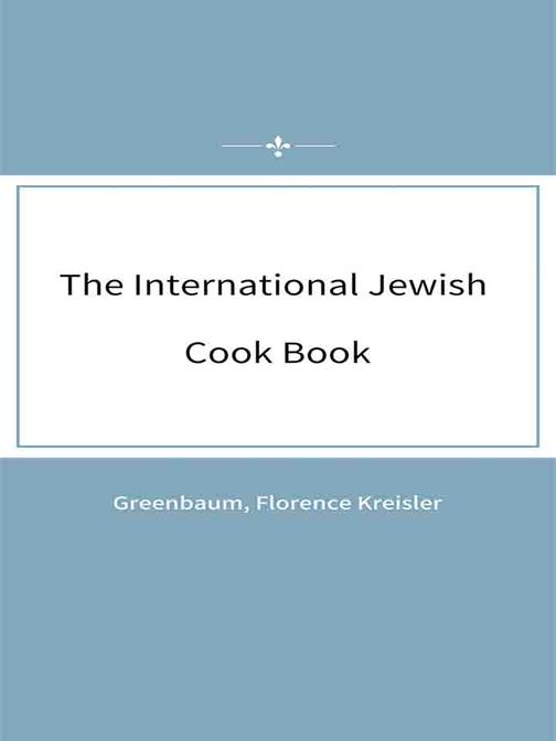 The International Jewish Cook Book