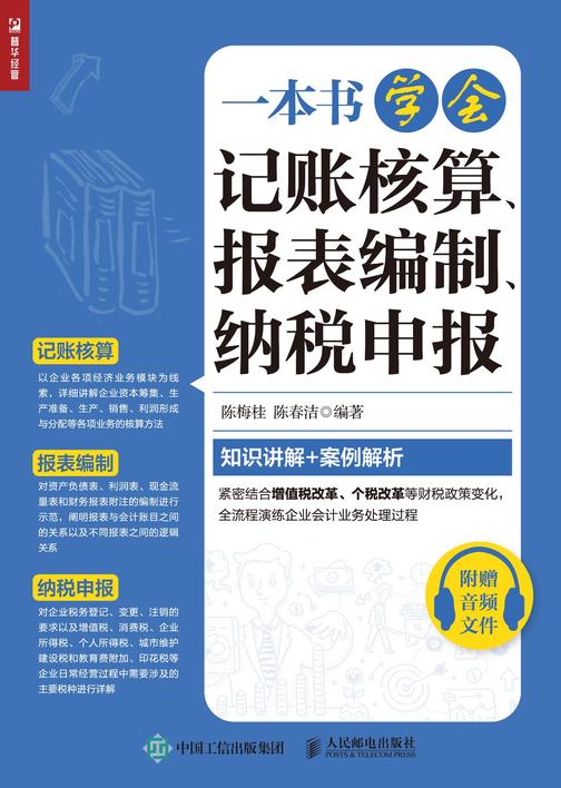 一本书学会记账核算、报表编制、纳税申报