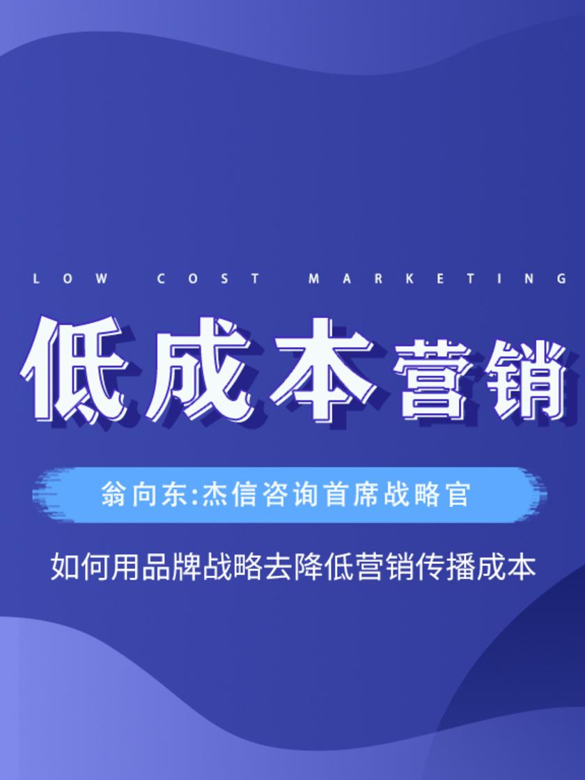 第9集 如何用品牌战略去降低营销传播成本(此商品为视频课程)