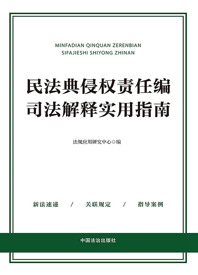 民法典侵权责任编司法解释实用指南
