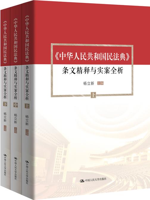《中华人民共和国民法典》条文精释与实案全析(套装共3册)