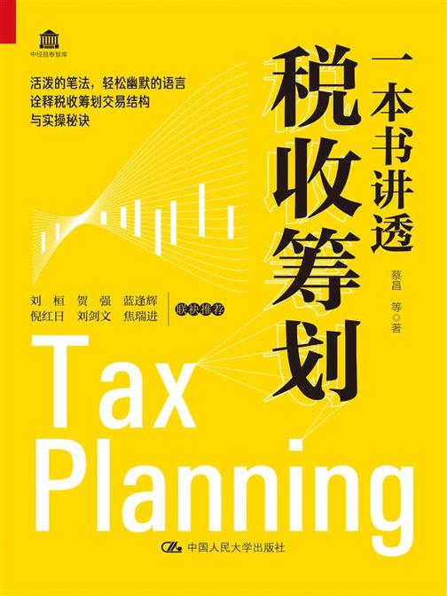 一本书讲透税收筹划