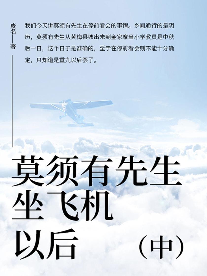 莫须有先生坐飞机以后(中)