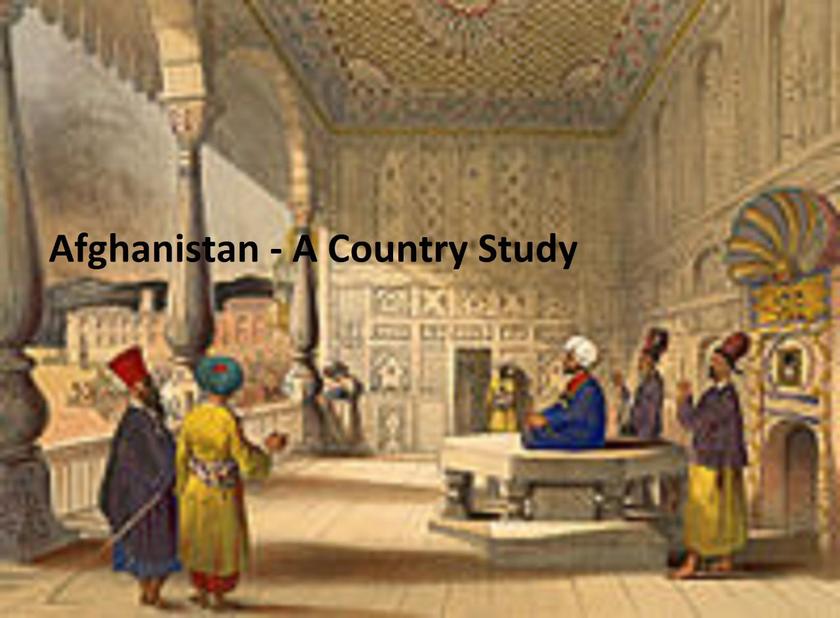 Afghanistan - A Country Study