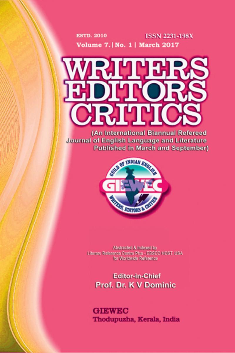Writers Editors Critics (WEC):Vol. 7, No. 1 (March 2017)